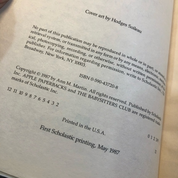 Vintage 1987 first edition Apple Paperbacks The Baby-Sitters Club Books #5-#8 - Picture 10 of 11